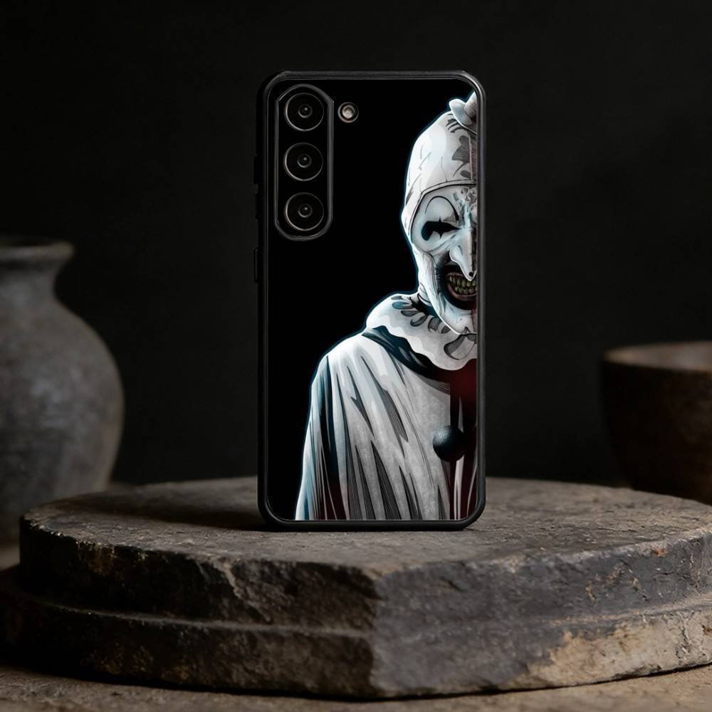 Art the Clown horror T-Terrifier Phone Case For Samsung Galaxy A13,21s,22,31,32,52,53,71,72,73,Soft Black Cover