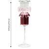 2 pieces Clear Pink Bow Champagne Glass Ultra Thin Goblet Creative Drinking Glasses  Party Supplies