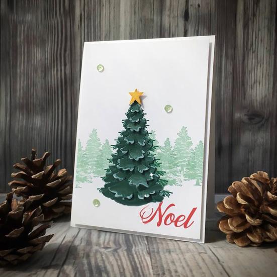 Christmas Tree Metal Cutting Dies DIY Scrapbooking Paper Cards Craft Stencil