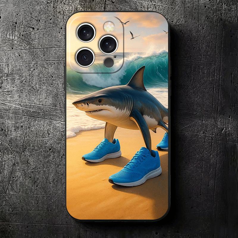 Italian Brainrot Animals Soft Phone Case for iPhone 16 16E 17 Air 15 Pro Max 14 Plus 13 Mini 11 12 7 Black Cover Back Shell