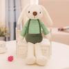 Cuddly Cartoon Long Eared Bunny Plush Toy Vest Stuffed Animal Doll Gift Kids