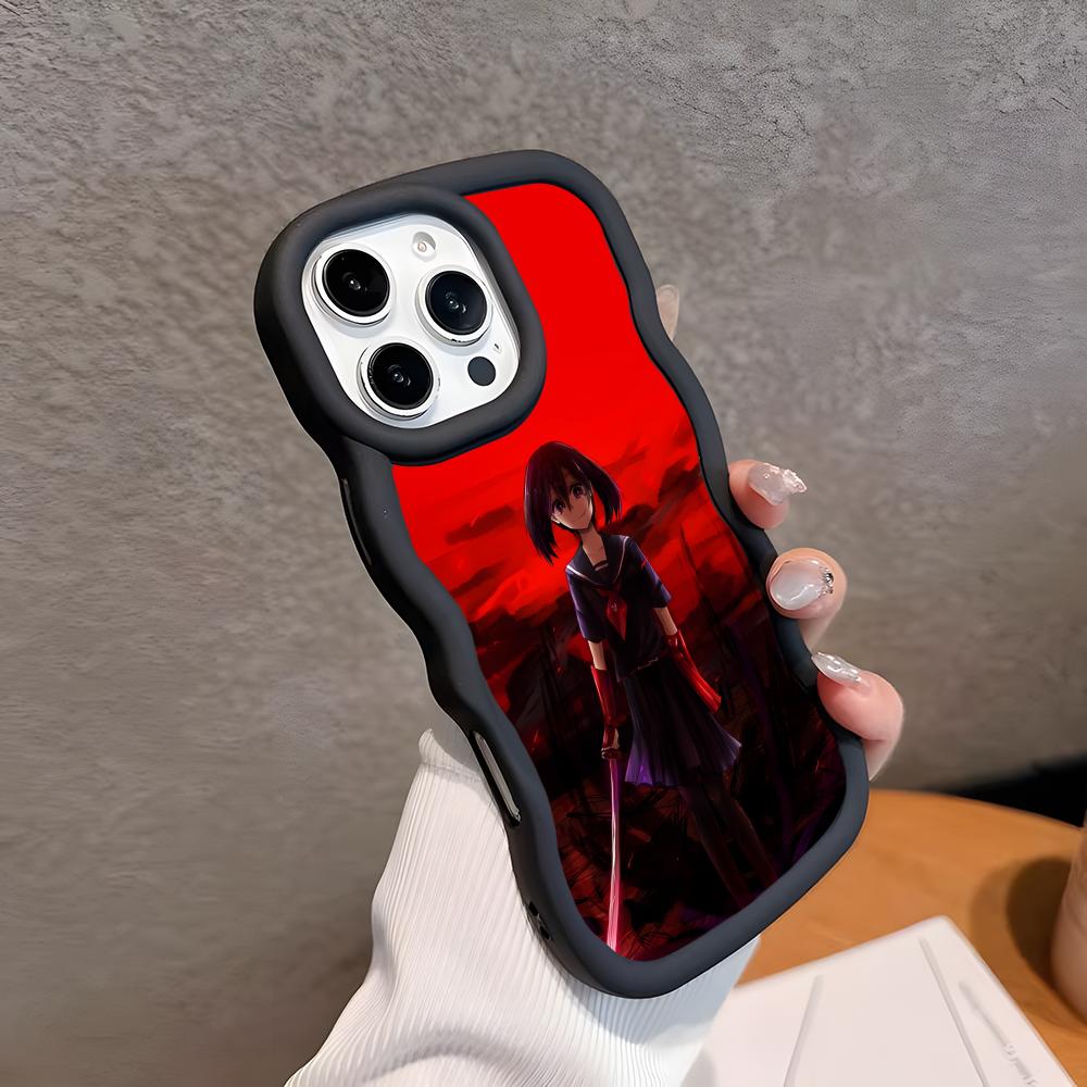 Akame Kurome Чехол для мобильного телефона из ТПУ с волнистым краем для iPhone 17 16 15 14 13 12 11 Air Pro Max Plus Цветная обложка