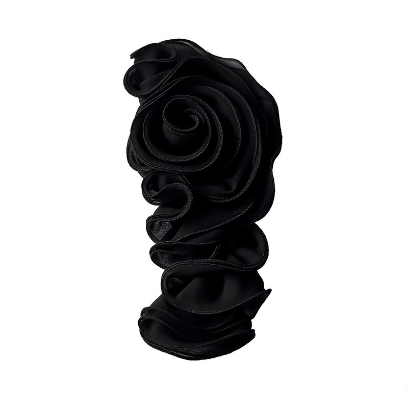 1 шт. аппликация для шитья из полиэстера, сотня сложений кружева, нашивка в виде розы, 3D, большая наклейка на ткань с цветком, ручная работа, 30x16 см