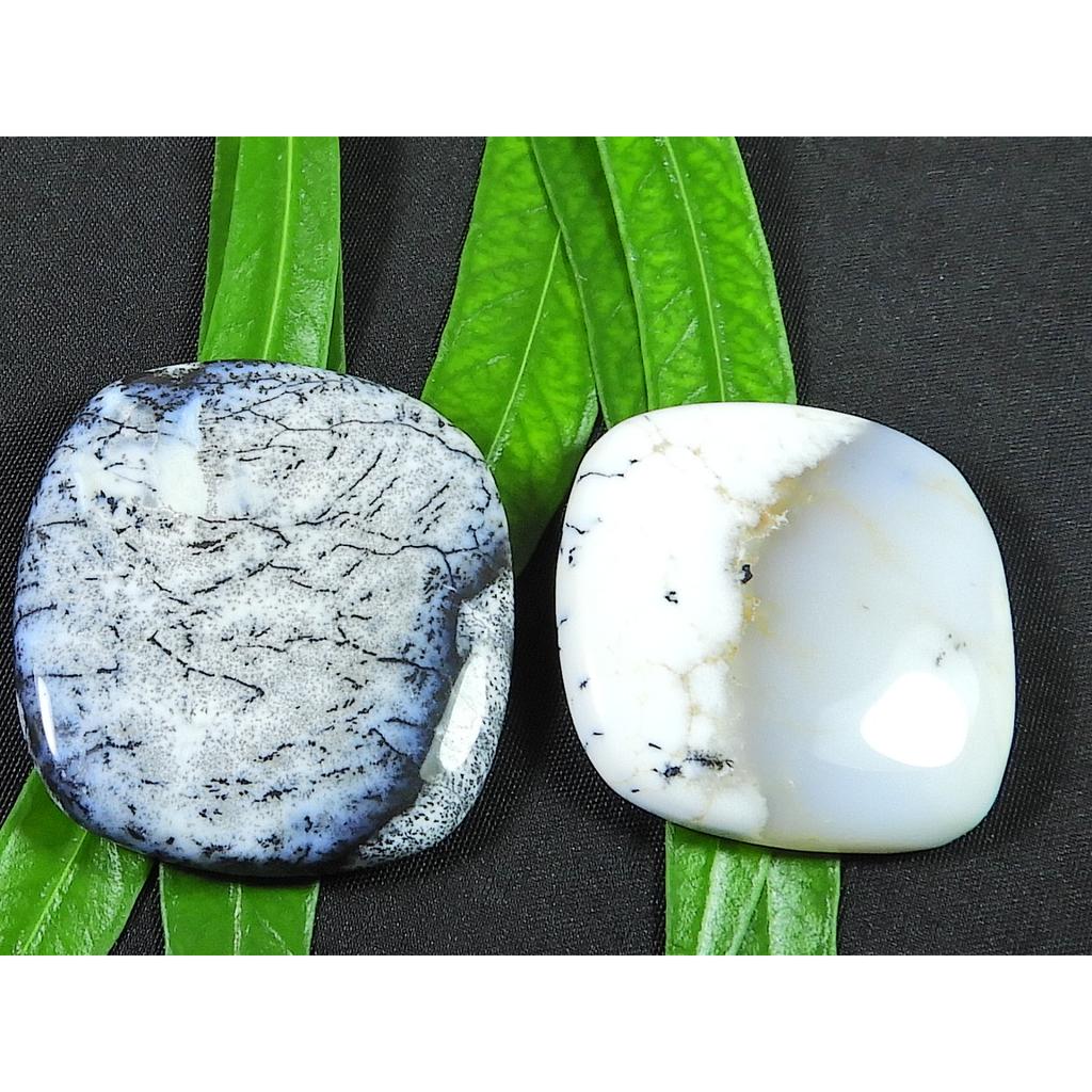 30-35MM натуральный дендрит агат овал 2 шт кабошон россыпью драгоценный камень 116 карат. СК-4181