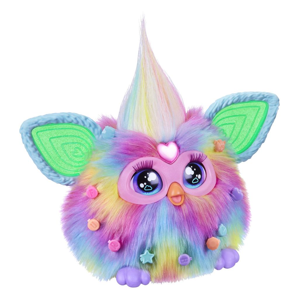 HASBRO Furby Tie-Dye Voice-Responsive Interactive Toy for Boys and Girls Ages 6 and Up, Includes 15 Fashion Accessories, Animatronic Motorized Plush