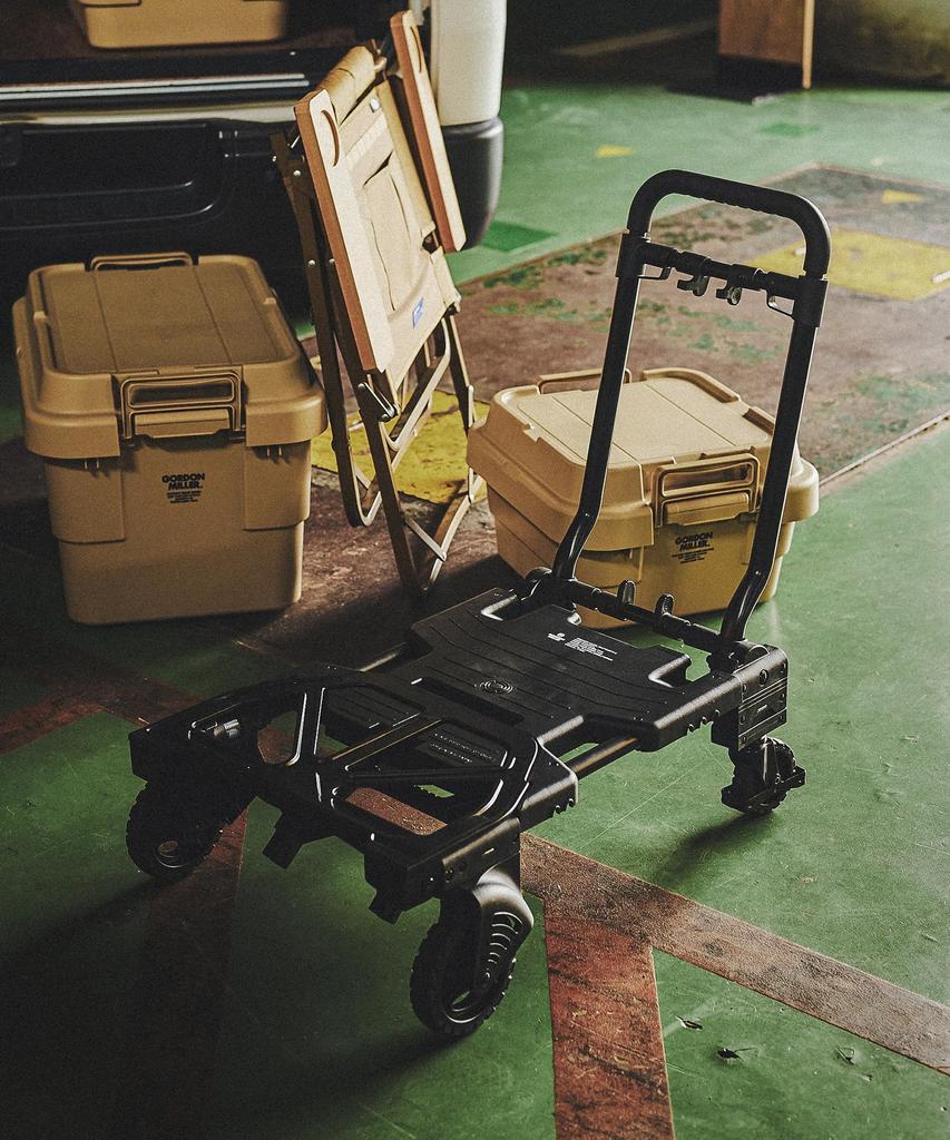 GORDON MILLER Flat Cart Dolly переключение режимов Черный Грузоподъемность 1768712 2-колесный режим/4-колесный 70-120 кг
