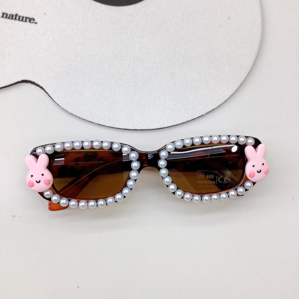Diy Fashion Children'S Sunglasses Small Box Trend Rabbit Cute Baby Sunglasses Sunscreen Sunscreen Glasses