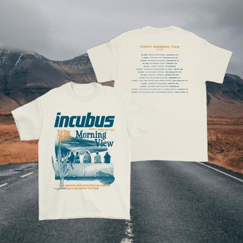 РАСПРОДАЖА! Футболка с тура INCUBUS Morning View US Tour 2026 ПЕРЕПЕЧАТКА
