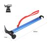 3 Colors Portable Aluminium Alloy Handle Outdoor Camping Hammer Tent Peg Stake Puller