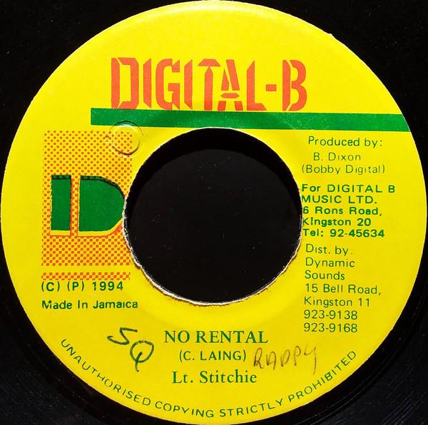 7-дюймовая пластинка LIEUTENANT STITCHIE Без аренды НЕТ DigitalB 1994 Ямайка Регги Ска Даб Б/у