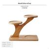 Sturdy Wood Desk foliage display Stand, Multitier leafy greenery Holder,