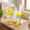 Duck-Shaped Toothpaste Toothbrush Rack Ceramic Makeup Brush Shelf  Home Decor