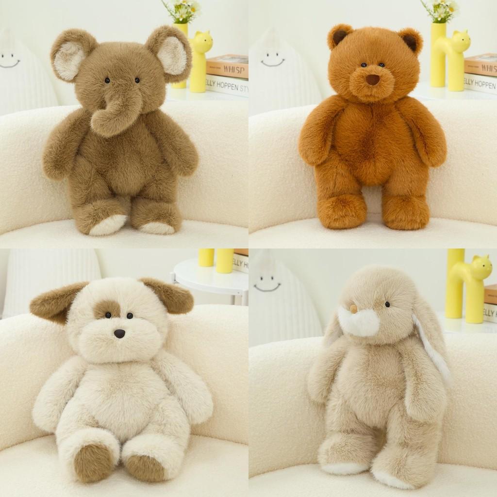Rabbit Elephant Bear Plush Toys Cute Animal Stuffed Dolls Kids Birthday Gifts