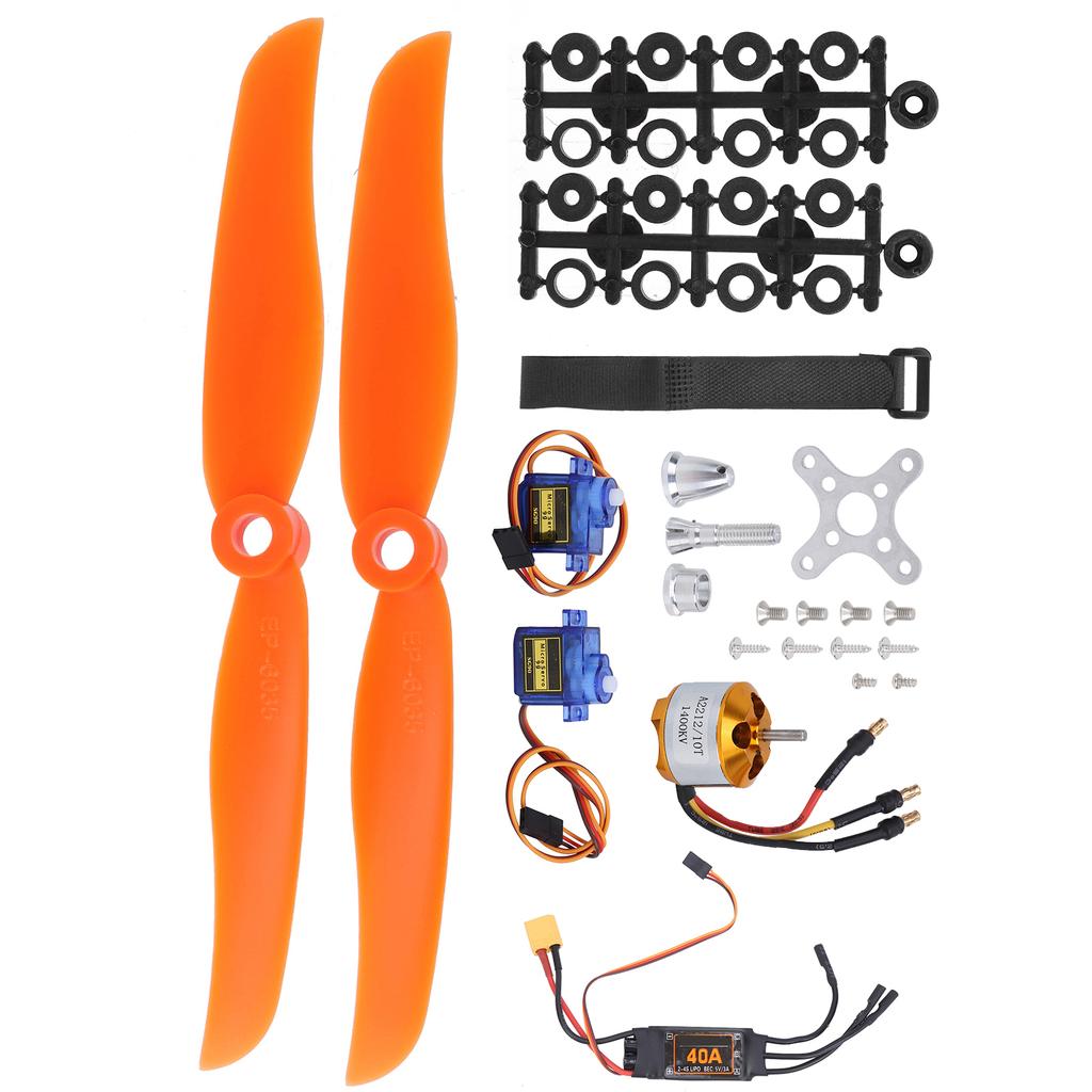 2212 KV1400 Motor 40A XT60T ESC SG90 Servo 8060 Propeller Kit for RC Drone Aircraft FPV