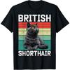 Кошка Британская короткошерстная BRITISH SHORTHAIR Владелец Винтажная Мужская Женская Футболка