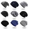 Autumn and Winter Thin Hip Hop Letter Graffiti Knitted Hat for Men Warm and Fashionable Star Pullover Hat Baotou Confinement Hat for Women