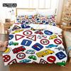 Cartoon Car Bedding Set, 3Pcs Duvet Cover Set, Soft Comfortable Breathable Duvet Cover, For Bedroom Guest Room Decor