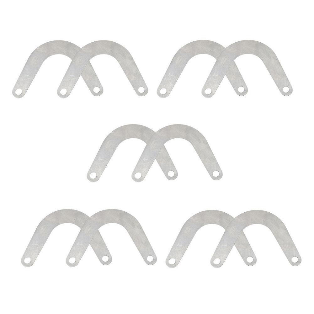 Replacement U Shape Metal Valve Plate for Air Compressors Good Toughness Stable Working Performance Pack of 10