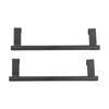2Pcs Towel Rack Black Hangable Punch Free Nail Free Cabinet Door Towel Rack for Home Hotel23CM