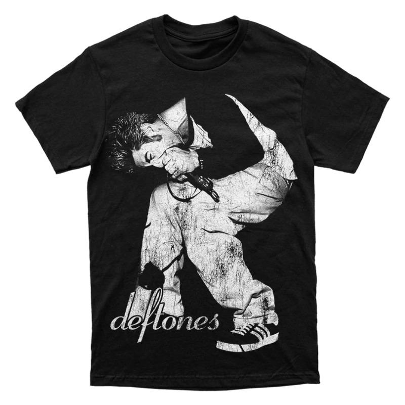 Альтернативный метал - Экспериментальный рок-бэнд Deftones - Американская ретро-повседневная хлопковая футболка с коротким рукавом