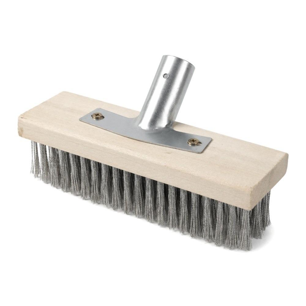 Corrosion-Resistant Wire Broom Brush Stainless Steel Floor Scrubbing Brush Swimming Pool