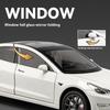 Модель Tesla Model3 в масштабе 1/24, сплав, буксировка дома на колесах, открывающиеся двери, украшения для детских звуковых и световых игрушек, для подарков мальчикам