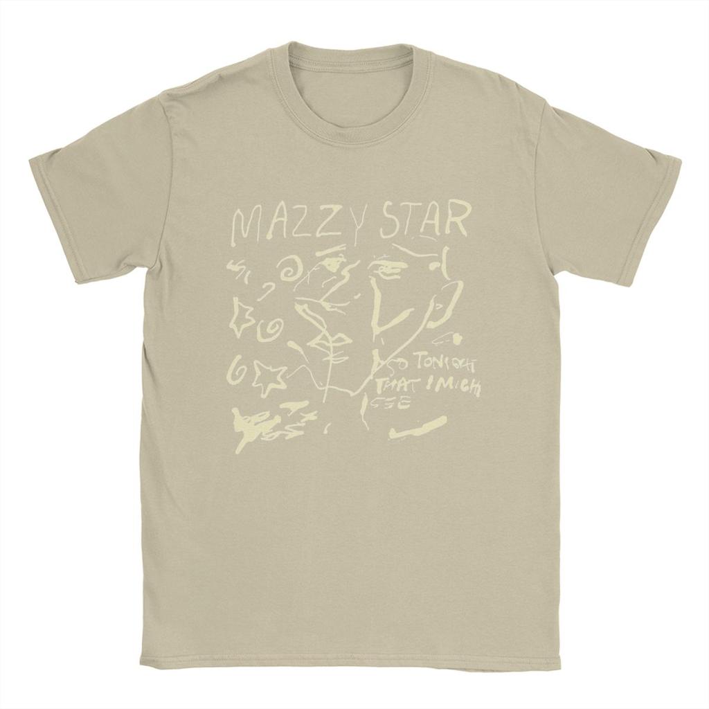 Мужская футболка Mazzy Star Leisure Cotton Tee Shirt Short Sleeve Band Music T Shirts Round Neck Clothes Classic