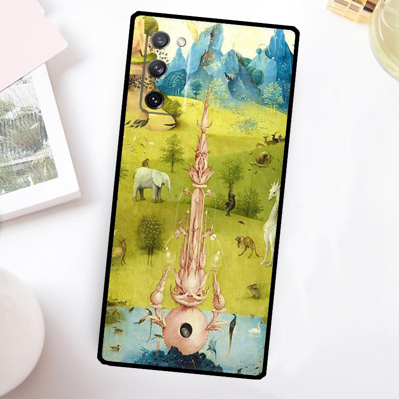 Hieronymus Bosch Art Painting Funda For Samsung Galaxy S23 Ultra S22 Plus S20 S21 FE S8 S9 S10 Note 10 20 S24 Ultra Case