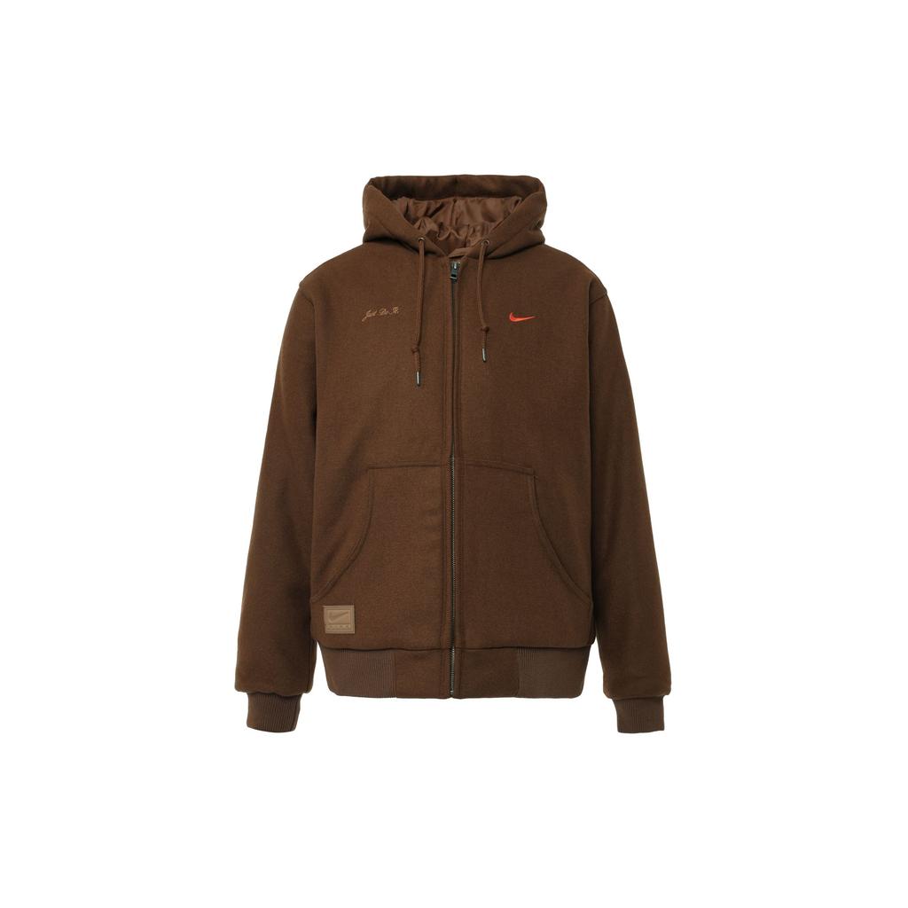 Nike Life Wool-Blend Insulated Full-Zip Hooded Jacket Men's Cacao Wow HQ4743-259