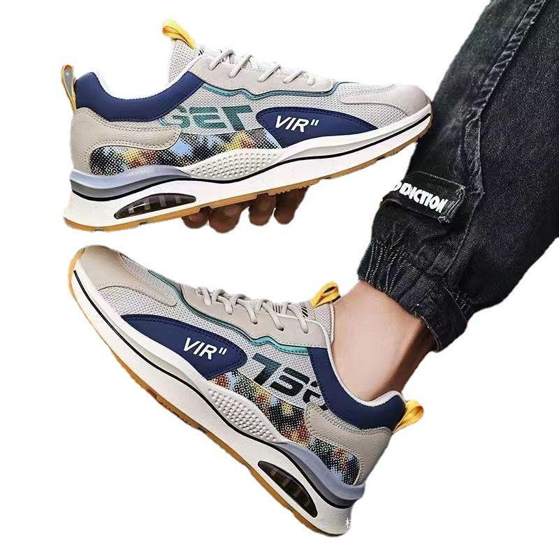 Forrest Gump men's shoes 2025 spring new versatile casual mesh sports shoes men's breathable running heightening dad shoes