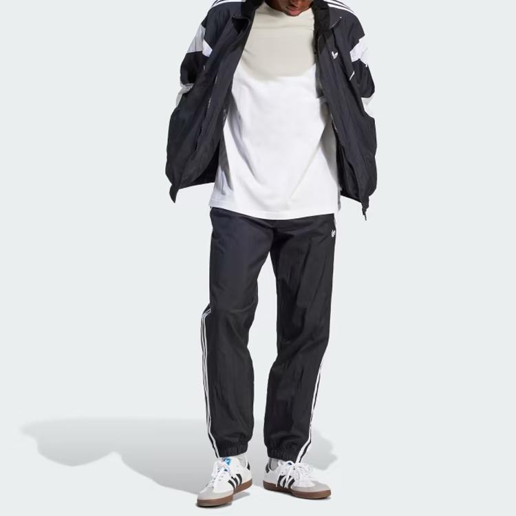 Adidas Оригинальная куртка с логотипом и воротником-стойкой на молнии с длинными рукавами Мужские куртки черные IL2465