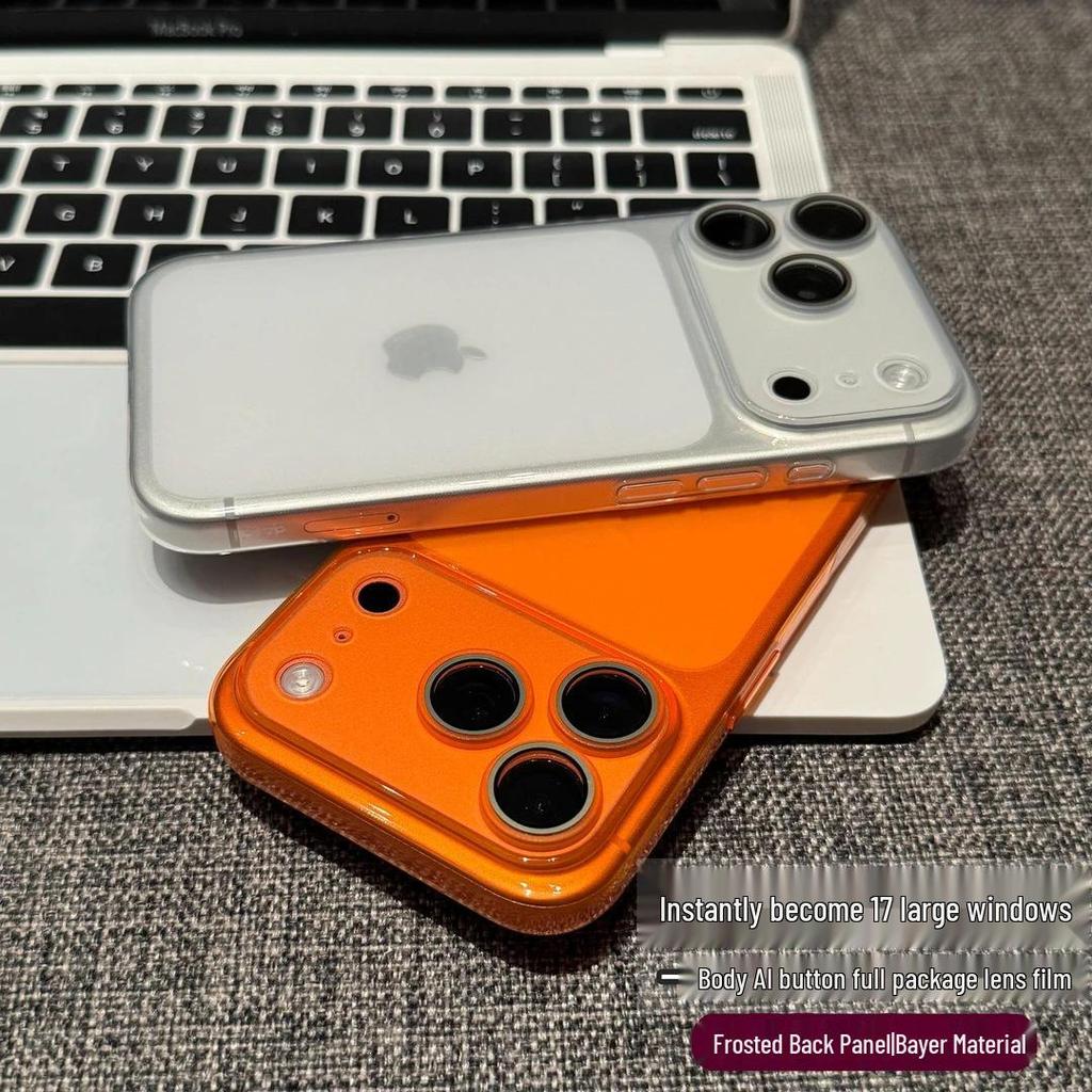Ultra-Thin Bayer iP16 Pro Large Window Phone Case with Lens Film for Apple 14/15/12/13