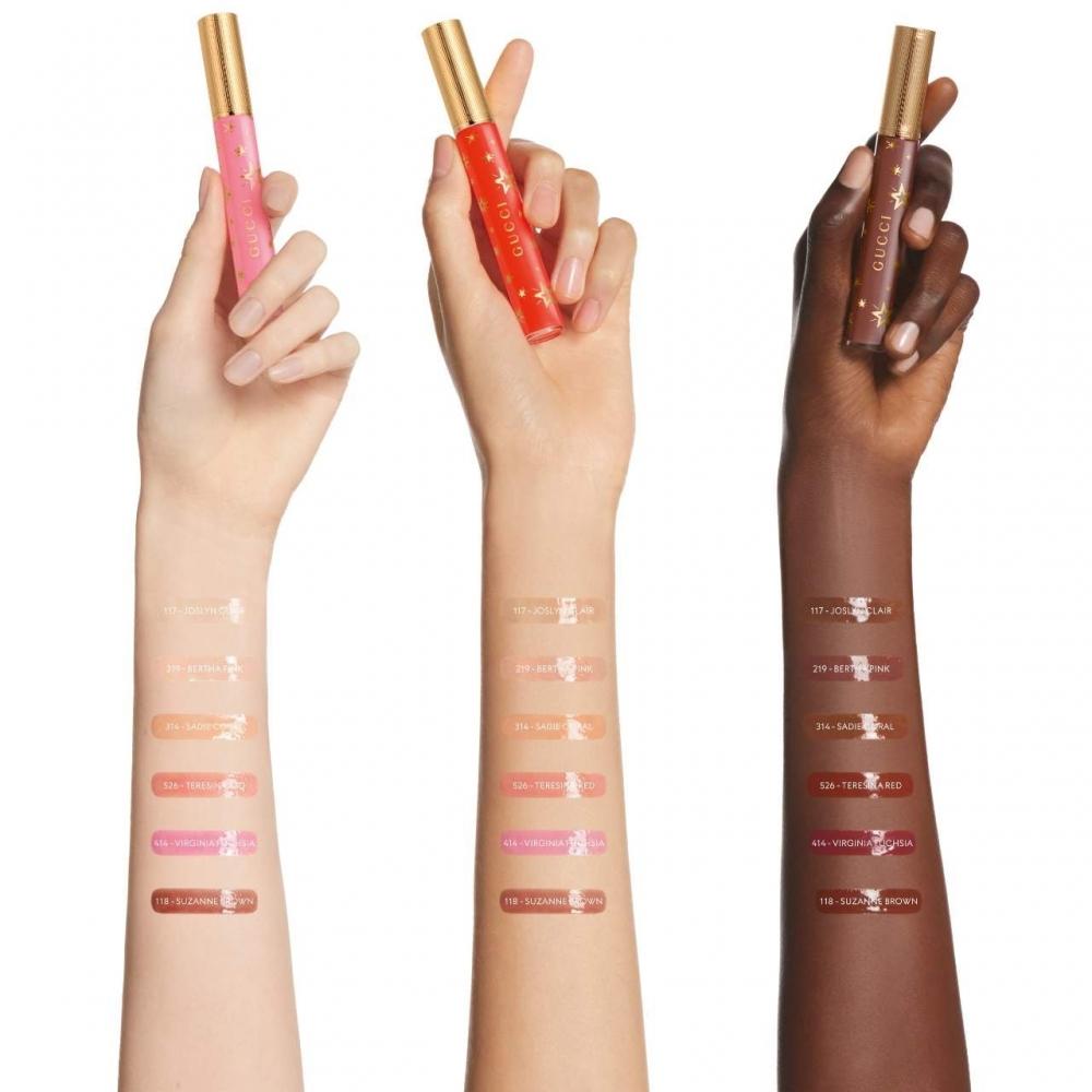 Gucci Hydrating Plumping Lip Gloss 0.21 Oz 118 Suzane Brown