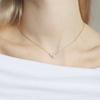 ozel Silver925 Dew Drop Natural Water Pearl Necklace PS154N