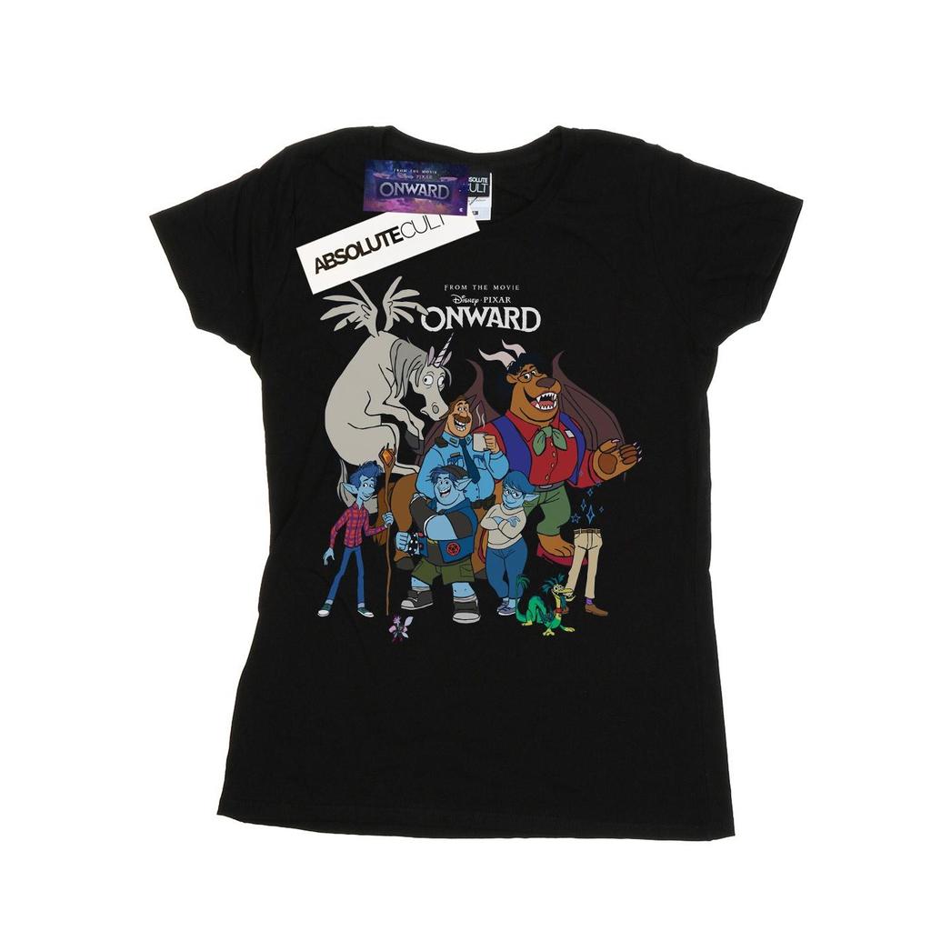 Disney Womens/Ladies Onward Character Collage Cotton T-Shirt