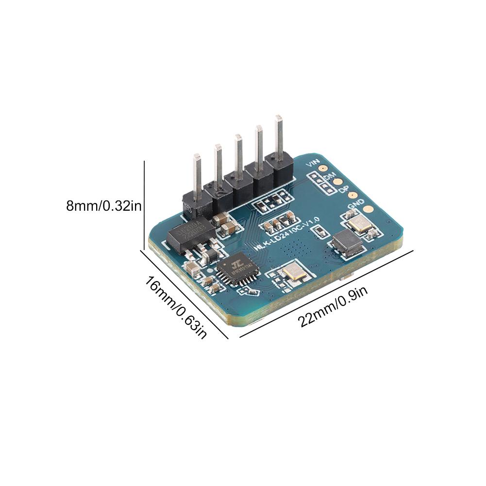 HLK-LD2410C Millimeter Wave Radar Sensor Module 5-12V 24Ghz Non-contact Heartbeat Motion Detection Human Motion Sensor Module