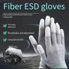 10 пар антистатических рабочих перчаток из углеродного волокна с полиуретановым покрытием, совместимых с сенсорными экранами для ремонта, установки, сортировки и упаковки