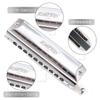 East Top Chromatic Harmonica 10 Holes C Key 10 Holes 40 Tones Highly Airtight Processing Good Tone Durable Stainless Steel Cover ABS Case Cleaning