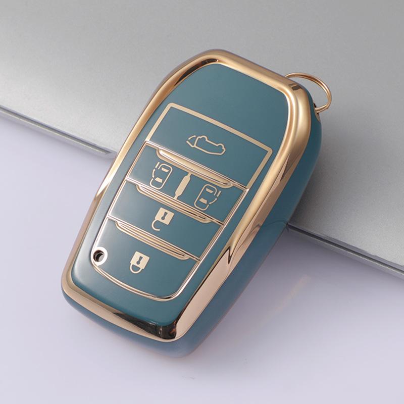 5/6 Buttons TPU Car Key Case Cover for Toyota Land Cruiser 200 300 Fortuner Camry Prado Crown TLK 200 Yaris Cross Hilux Innova