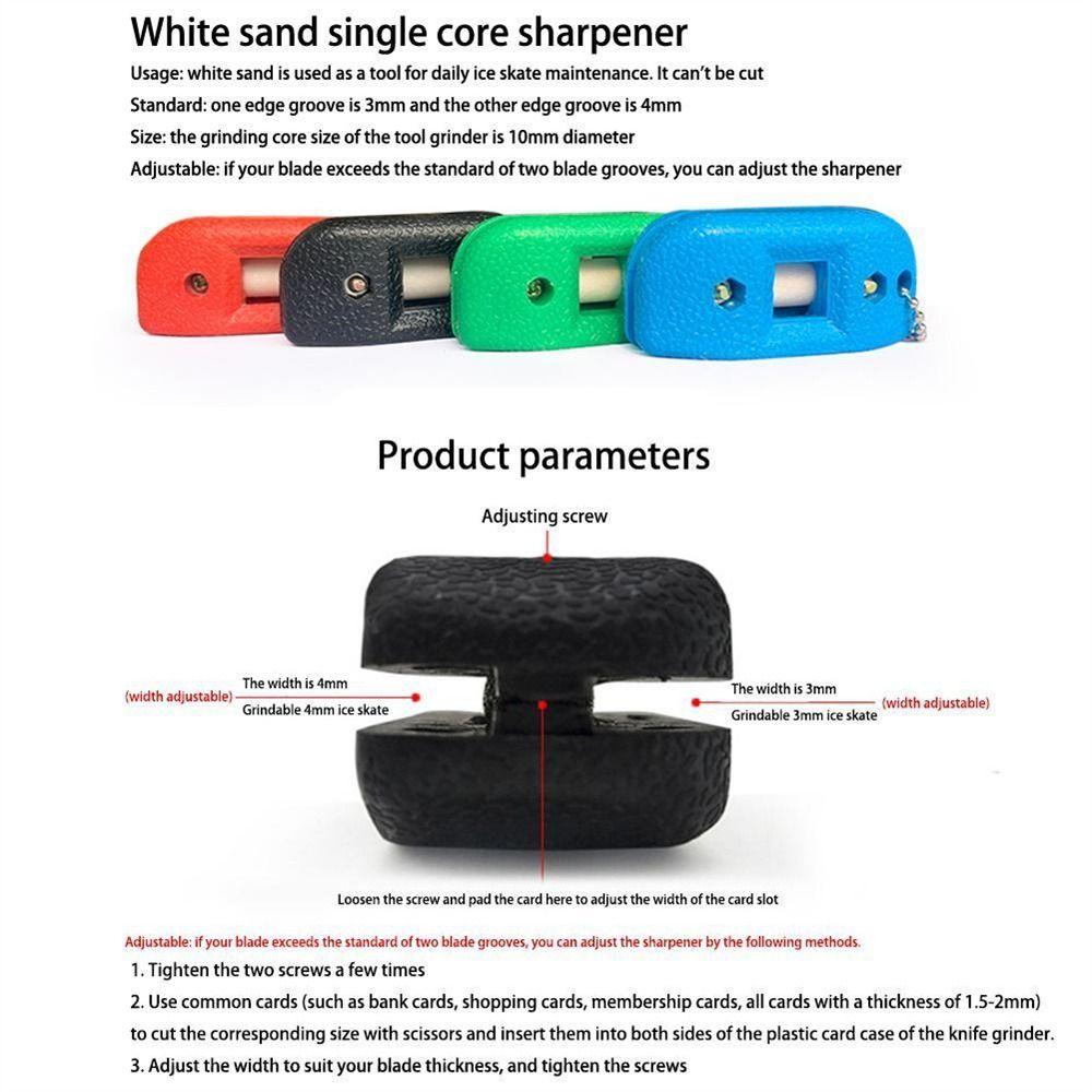 White Sandstone Sharpener Ice Skate Edge Sharpener Ice Hockey Shoe Sharpener Ice Skate Sharpener