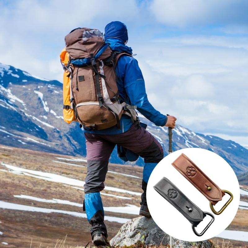 Кожаный держатель для ремня Кожаные пряжки Одиночная защелка Прочная тактическая пряжка для ремня с D-кольцами для крепления ремня Мужской Женский