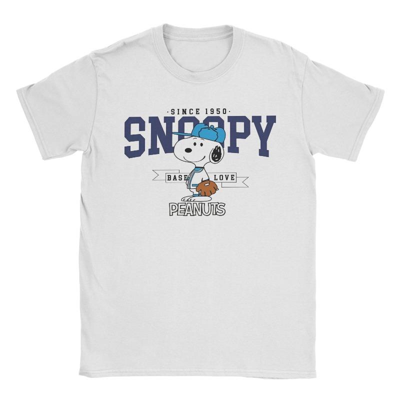 Unisexs Womens Cartoon Snoopy Peanuts TShirt Cotton Printed TShirt Top Casual Fashion Unisex Womens Y2K Harajuku TShirt