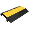 VidaXL Cable Protection Ramp with 2 Channels 90 Cm Rubber 150966