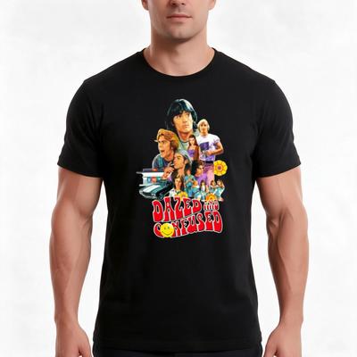 Dazed And Confused Tshirt Summer Casual Cotton Tee Oversized Streetwear Tops Vintage Graphic Print Loose Fit Short Sleeve
