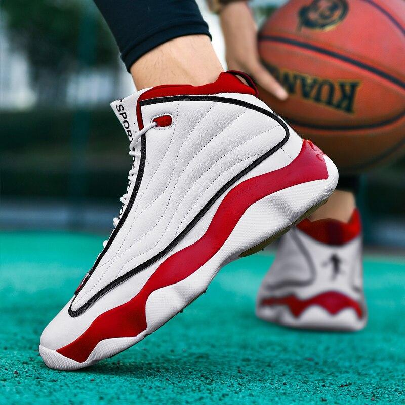 Новые мужские баскетбольные кроссовки, амортизирующие высокие кроссовки, нескользящие баскетбольные ботинки унисекс, тренировочная спортивная обувь