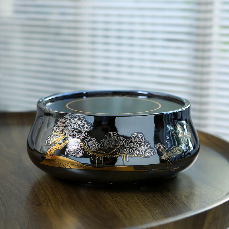 Электрический керамический чайный сервиз с индукционной плитой: Стеклянный кипятильник и пароварка для заваривания полезного чая