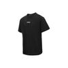 Solid Color Round Neck Casual Comfortable Loose Short Sleeve T-Shirt Unisex Tops Black JC7903