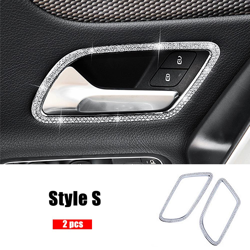 For Mercedes Benz B Class W247 B180 B200 B220 B250 Interior Central Console Decoration Refit Crystal Diamond Ring Trim