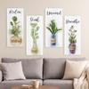 Handmade Plants Hanging Sign Wooden Wall Decor Paintings Wall Plate Floral Wall Art  Office