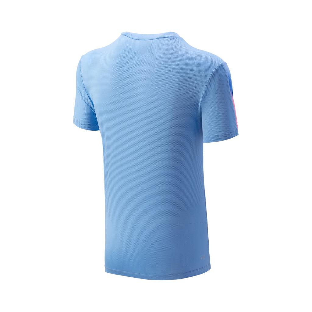 Li Ning Badminton Collection T Shirt Unisex Sky Blue AAYV167-5